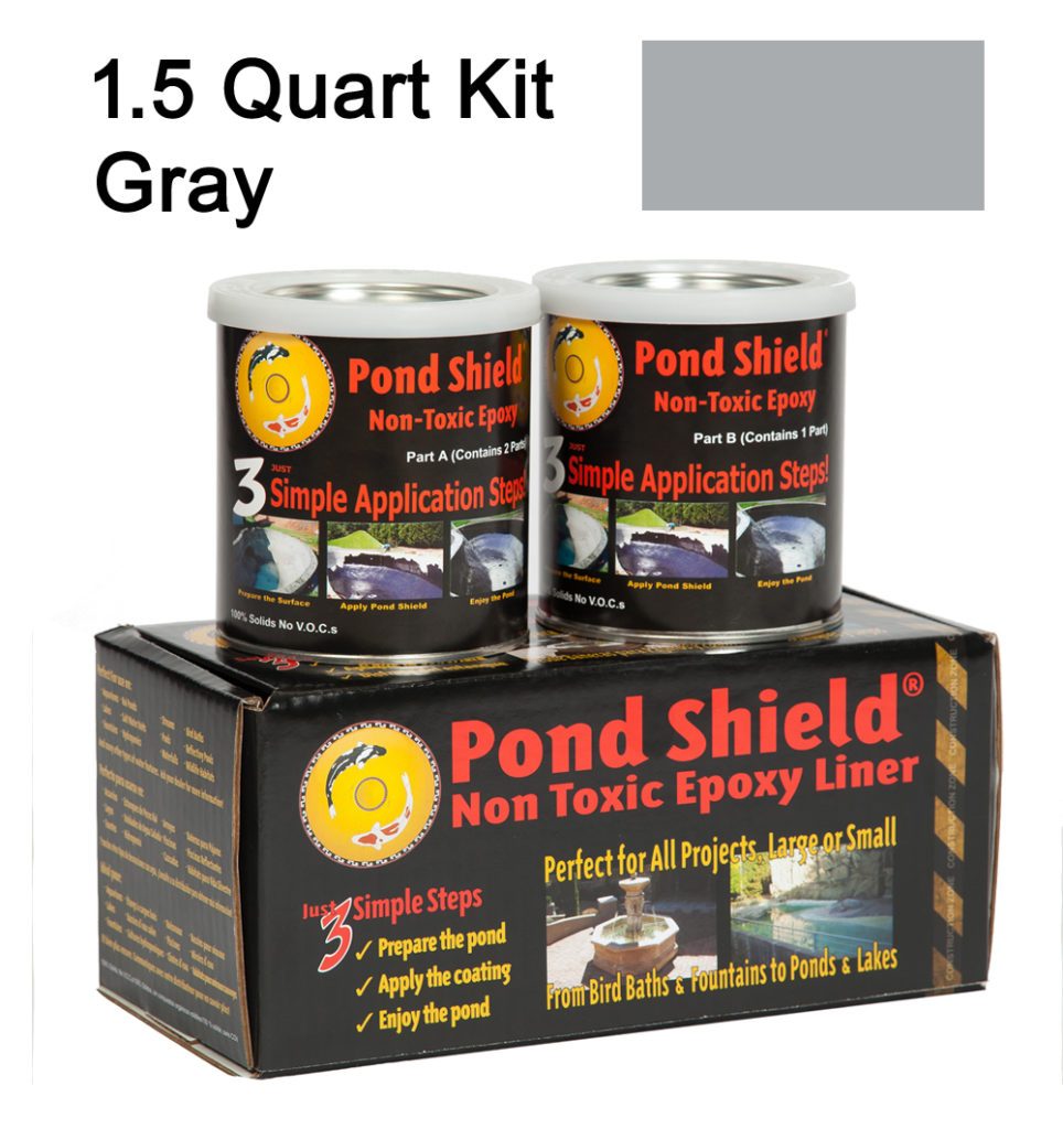 Pond Shield Epoxy Gray 1.5 Quart Kit Pond Armor