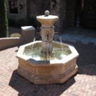 Travertine Hex Fountain