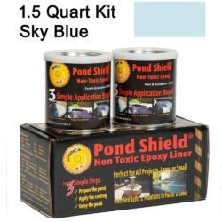 pond shield sky blue