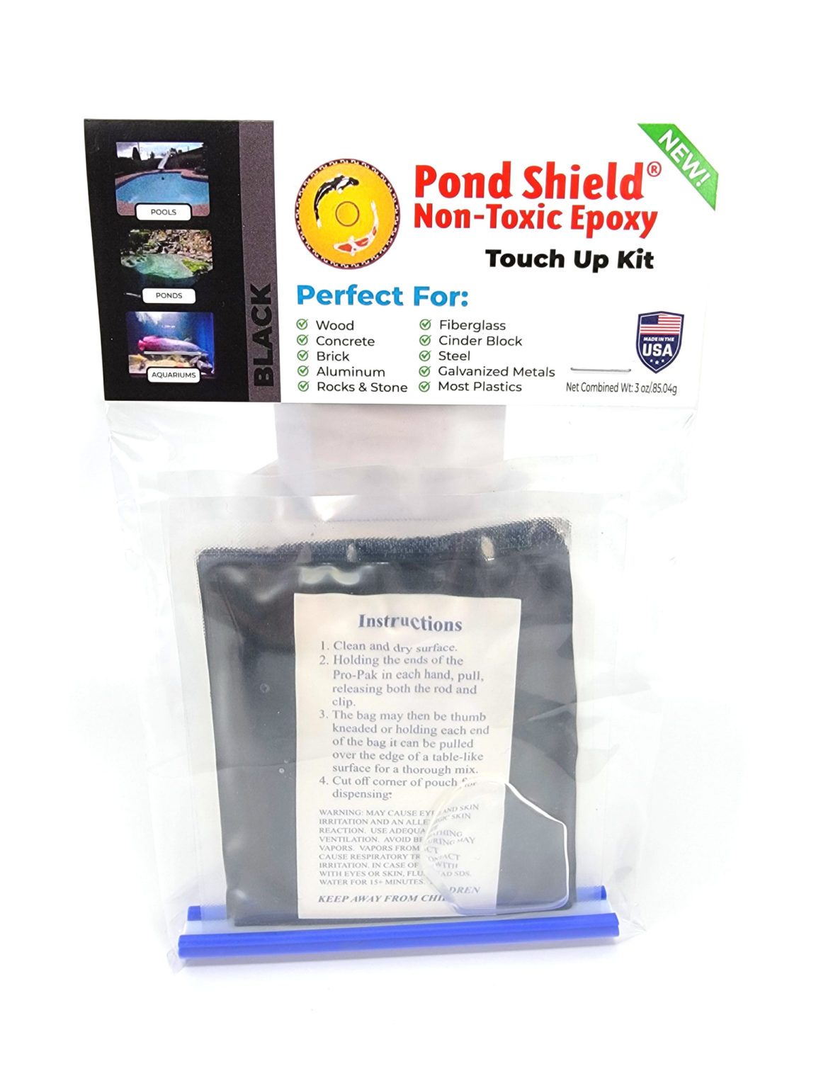 Pond Shield NonToxic Epoxy Coating Touch Up Kit Pond Armor